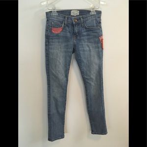 Current/Elliott youth girl blue jeans, used